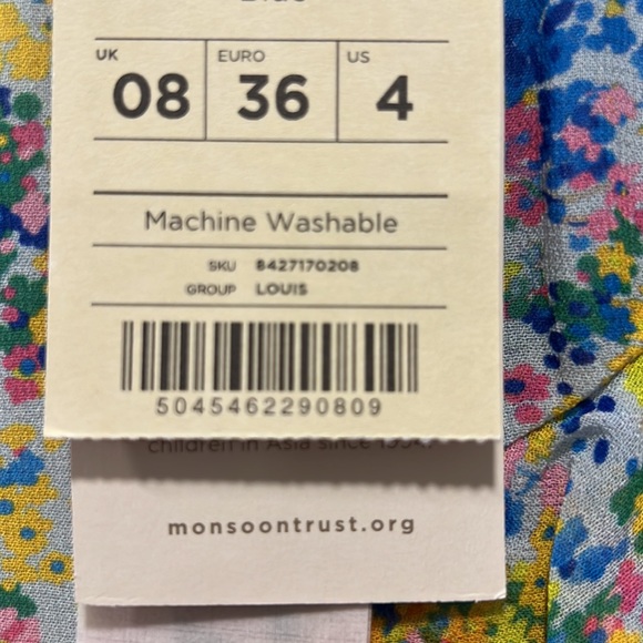 BRAND NEW MONSOON SKIRT. US size 4. Perfect condition. Floral print maxi skirt. - Picture 5 of 5